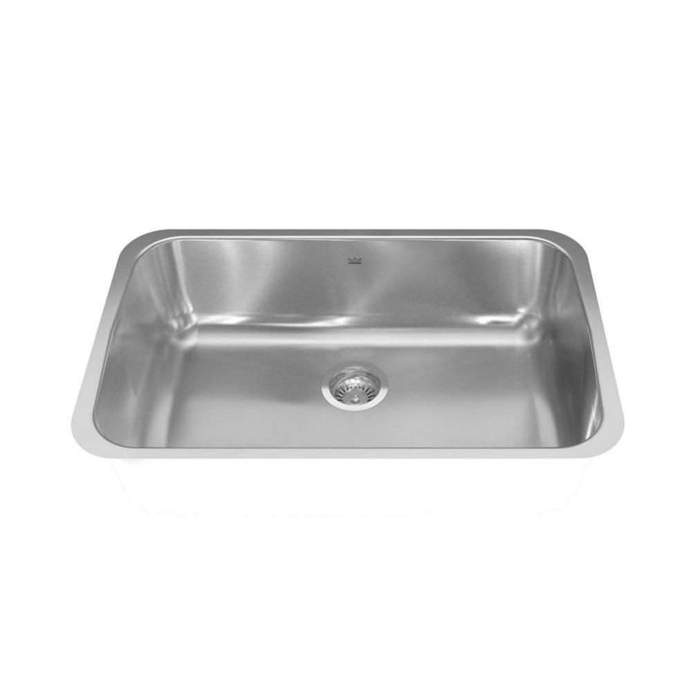 Reginox 29.75-in LR x 18.75-in FB Undermount Single Bowl Stainless Steel Kitchen Sink