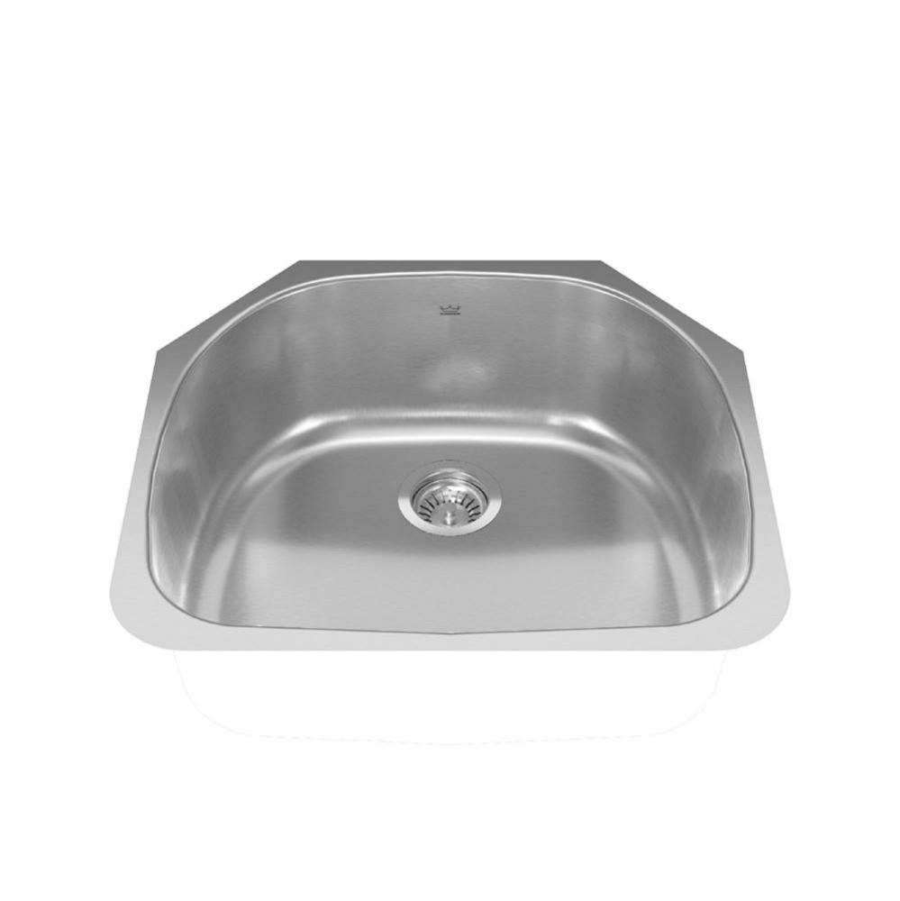 Reginox 19.88-in LR x 20.625-in FB Undermount Single Bowl Stainless Steel Kitchen Sink