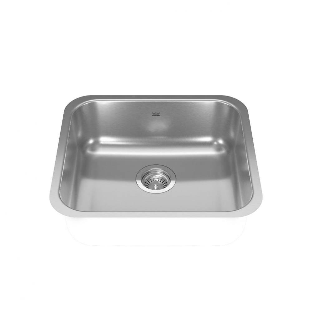 Reginox 19.75-in LR x 17.75-in FB Undermount Single Bowl Stainless Steel Kitchen Sink