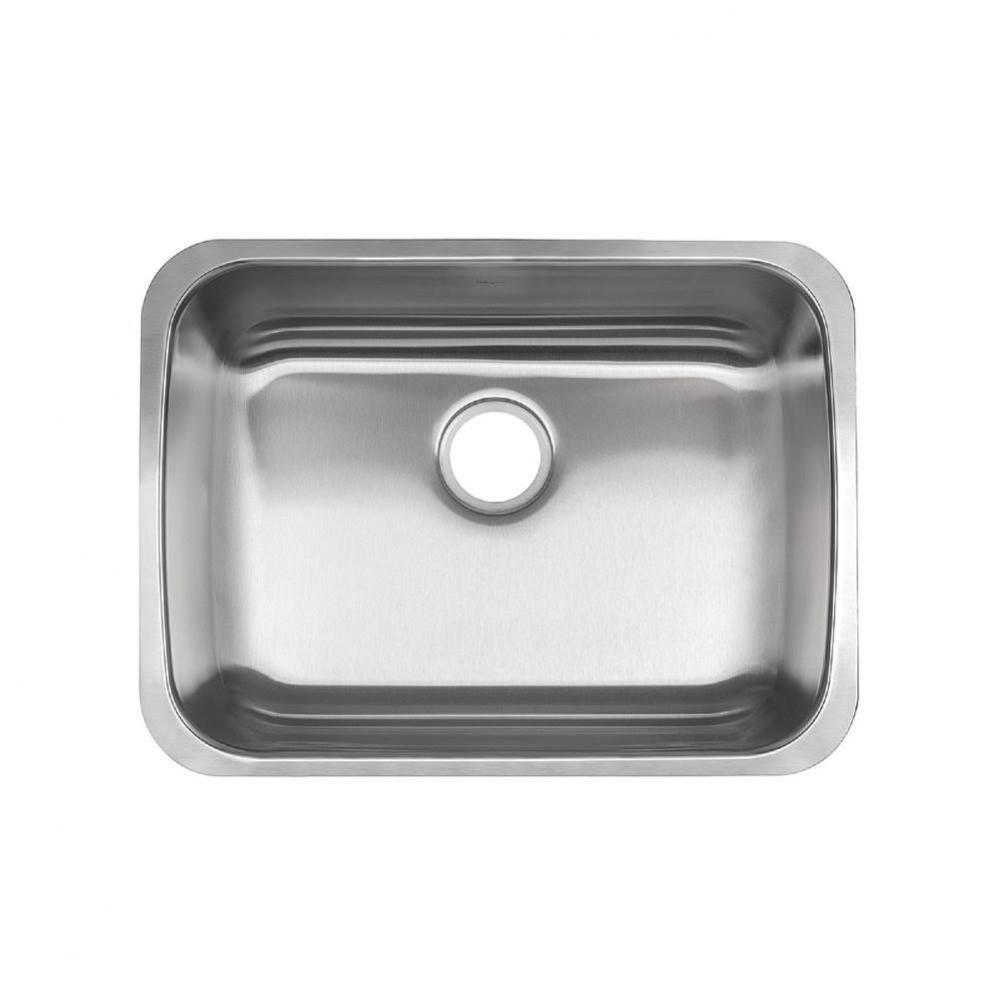 Reginox 24.75-in LR x 18.75-in FB Undermount Single Bowl Stainless Steel ADA Kitchen Sink