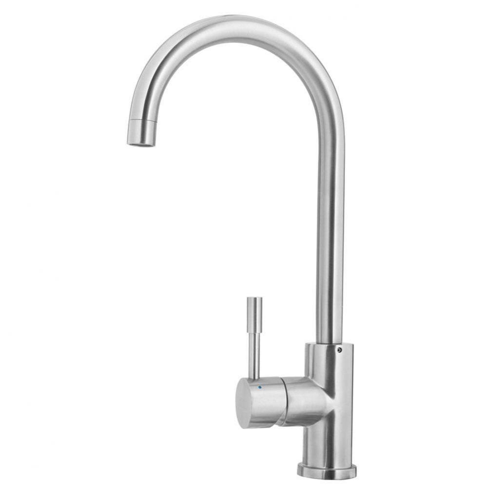 High Arc stainless steel gooseneck faucet