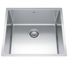 Kindred Canada BSU1820-9 - Brookmore 19.6-in LR x 18.2-in FB Undermount Single Bowl Stainless Steel Kitchen Sink