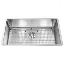 Kindred Canada KCUS33A/9-10BG - Kindred Collection 31.13-in LR x 18.25-in FB Undermount Single Bowl Stainless Steel Kitchen Sink