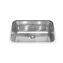 Kindred Canada NS1925U/9 - Reginox 24.75-in LR x 18.75-in FB Undermount Single Bowl Stainless Steel Kitchen Sink