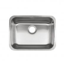 Kindred Canada RSU1925-55 - Reginox 24.75-in LR x 18.75-in FB Undermount Single Bowl Stainless Steel ADA Kitchen Sink