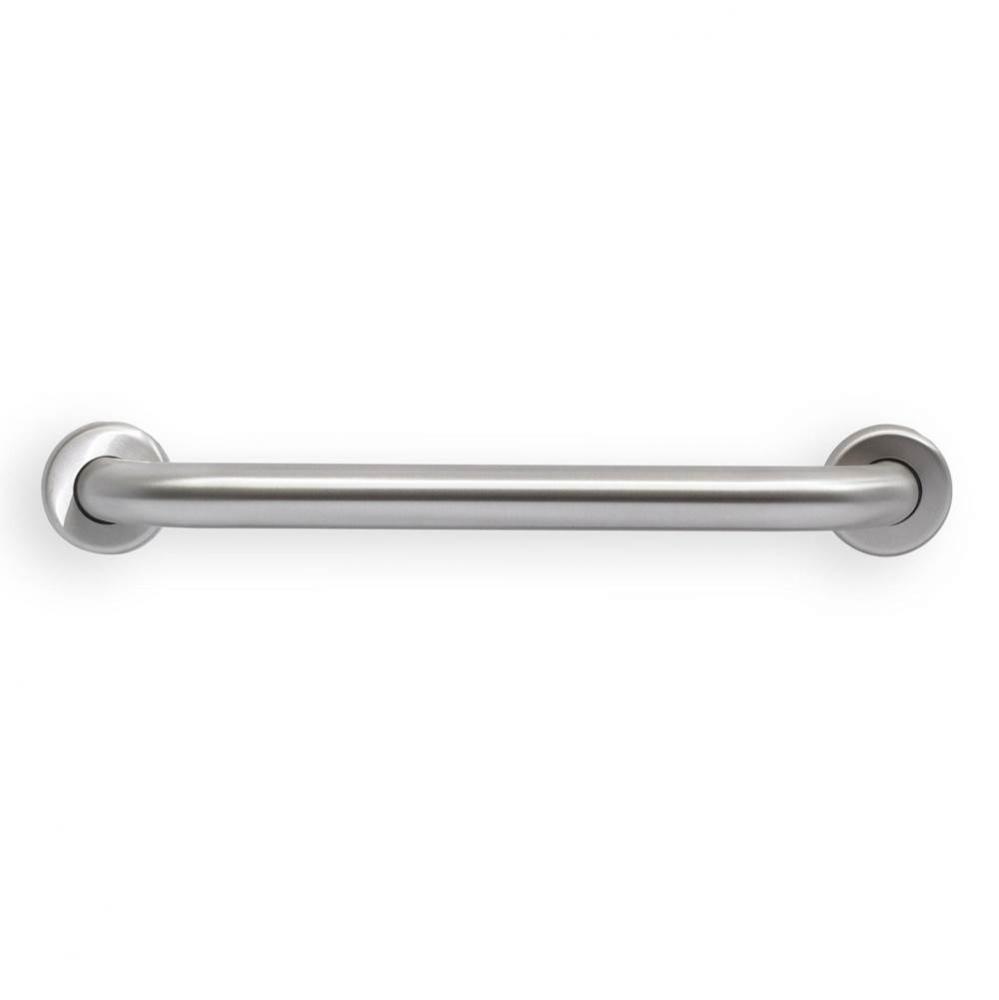 Grab Bar, 18'' L, 1.5'', Smooth, Stainless Steel