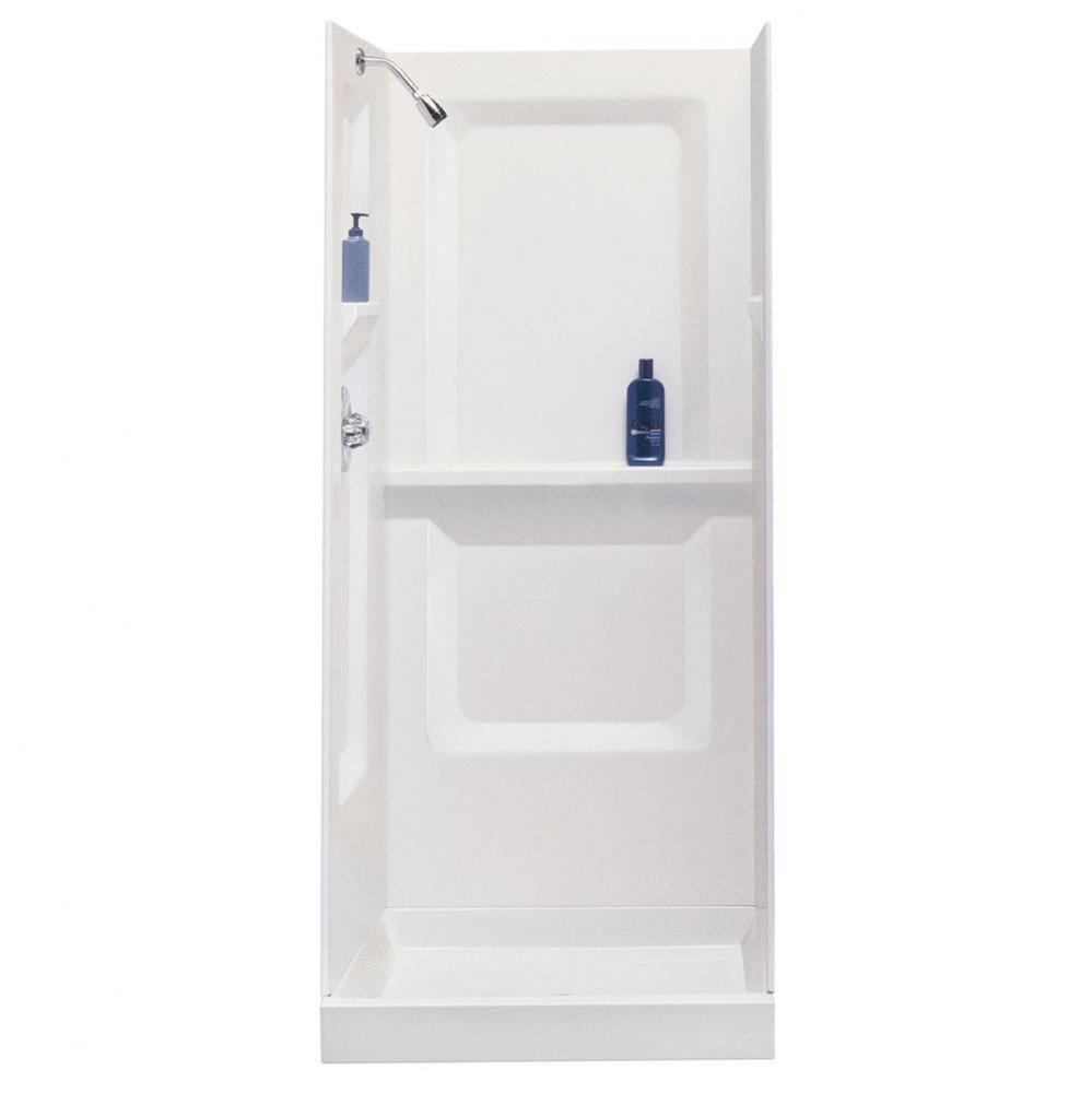 Durawall Shower Wall, 32''x32'', Fiberglass, White, Fits 3232M