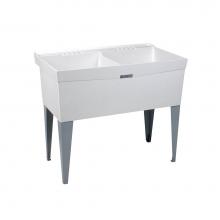 Mustee And Sons 26F - Utilatwin Double Tub, Floor Mount