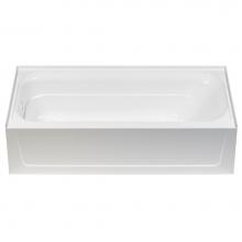 Mustee And Sons T6030L - Topaz Bathtub, Fiberglass, White, Left Hand