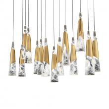 Modern Forms Canada PD-44414L-AB - Kilt Multilight Pendant Light