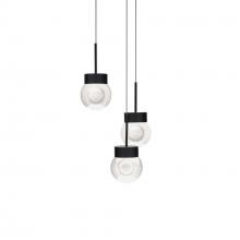 Modern Forms Canada PD-82003R-BK - Double Bubble Multilight Pendant Light