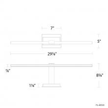 Modern Forms Canada PL-48530-27-BK - Inlet Picture Light