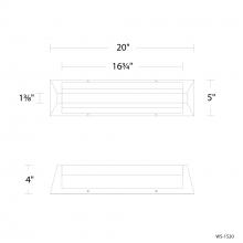 Modern Forms Canada WS-1520-27-BN - Swale Bath Vanity Light