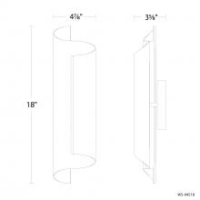Modern Forms Canada WS-94518-40-BK - Pirouette Wall Sconce Light