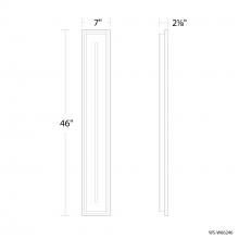 Modern Forms Canada WS-W66246-35-BK - Midnight Outdoor Wall Sconce Light