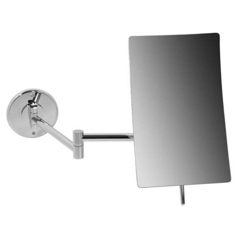 Rectangular 5'' x 8'' Non-Lit 5X Mag Mirror - Chrome