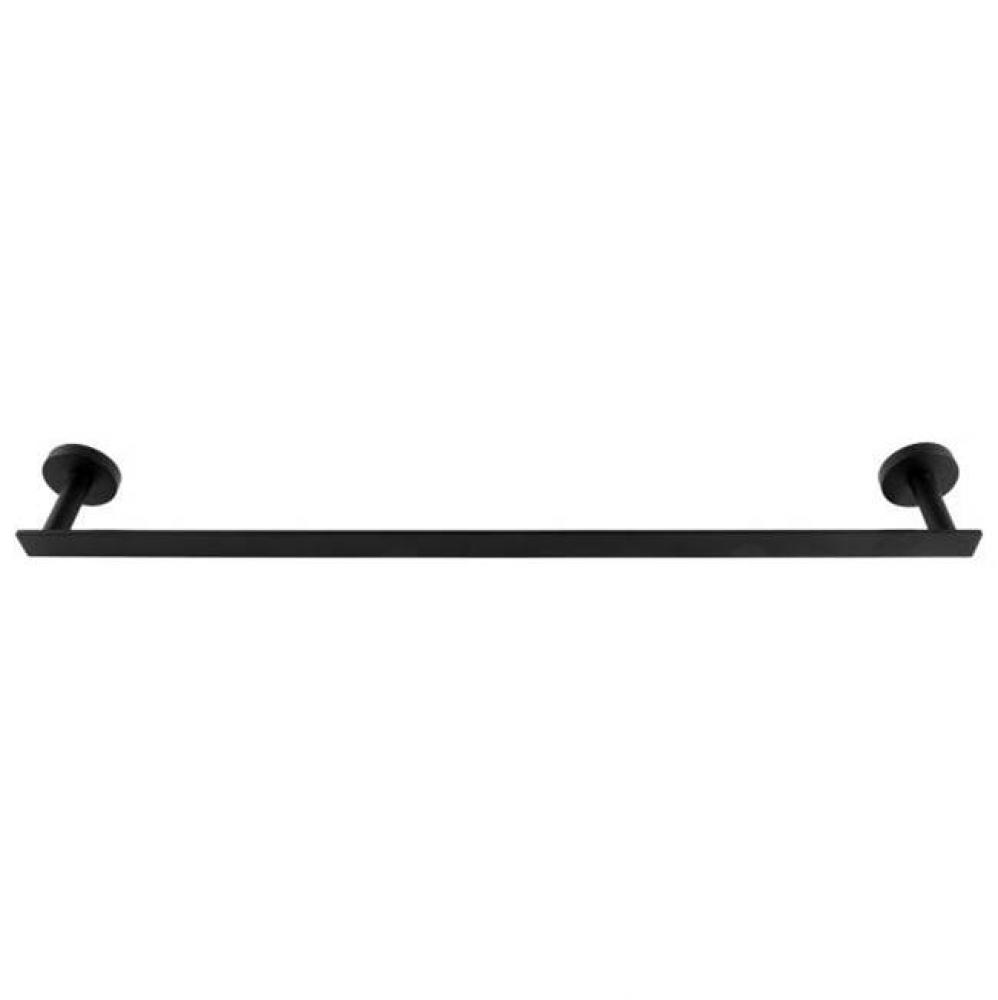 Ash Single Towel Bar - Matte Black