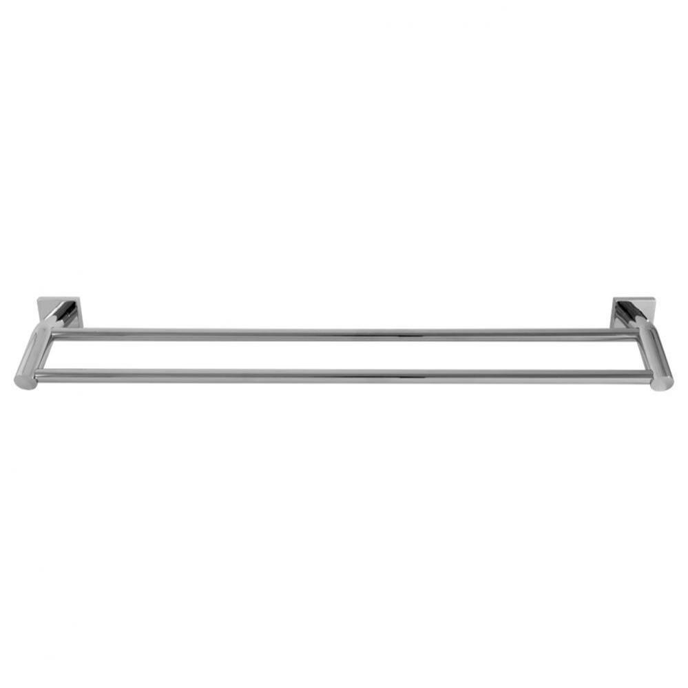 Hero Extended Double Towel Bar - Matte Black