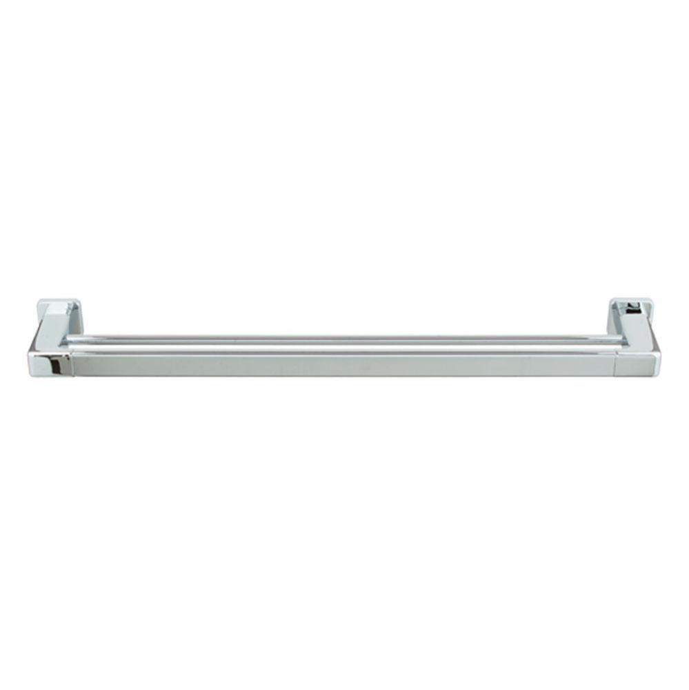 Jazz Extended Double Towel Bar - Chrome