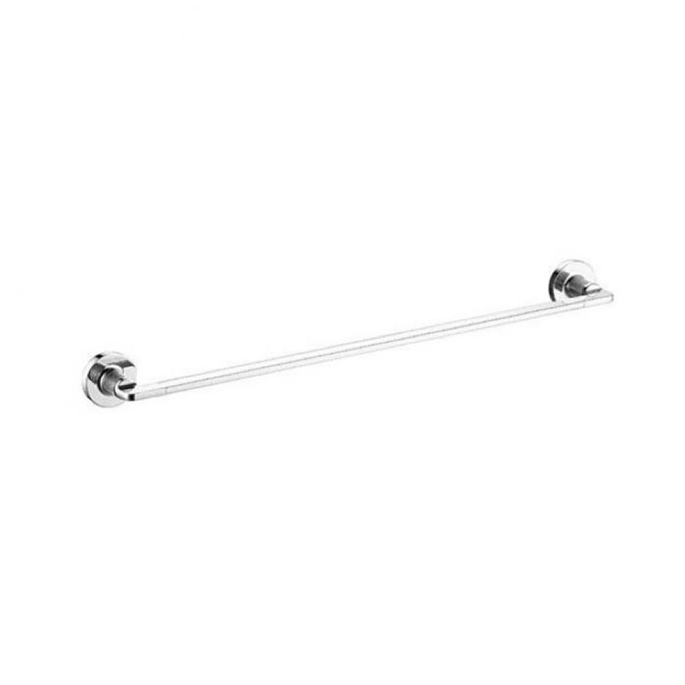 Draft Single Towel Bar 18'' - Chrome with Matte Black