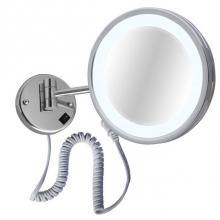 LaLoo Canada 2010 LED BN - Magnification Mirror 5x LED Lit Plugin - Chrome