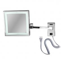 LaLoo Canada 2020 LED C - Magnification Mirror 3x LED 6000K Lit Plugin - Chrome