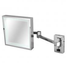 LaLoo Canada 2020H LED C - Magnification Mirror 3x LED 6000K Lit Hardwire - Chrome