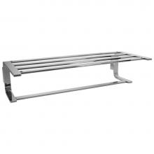 LaLoo Canada 3462 C - Towel Shelf with Single Towel Bar - Chrome