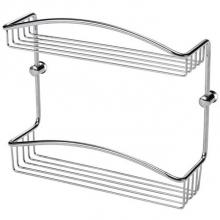 LaLoo Canada 9107 MC - Double Wire Basket - Matte Black & Chrome