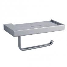 LaLoo Canada 9200 BN - Paper Holder with Shelf - Brushed Nickel