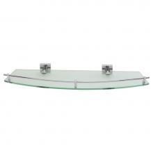 LaLoo Canada H2687 C Hardware - Hero Single Glass Shelf - Chrome - Box 2 of 2