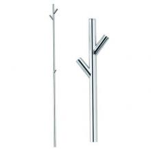 LaLoo Canada 8300PS - 3 Hook Single bar towel tree - Polished Stainless