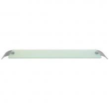 LaLoo Canada R3087C - Radius Single Glass Shelf - Chrome