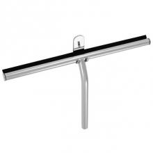 LaLoo Canada S0200 MC - 13 3/8'' Shower Squeegee - Matte Black & Chrome