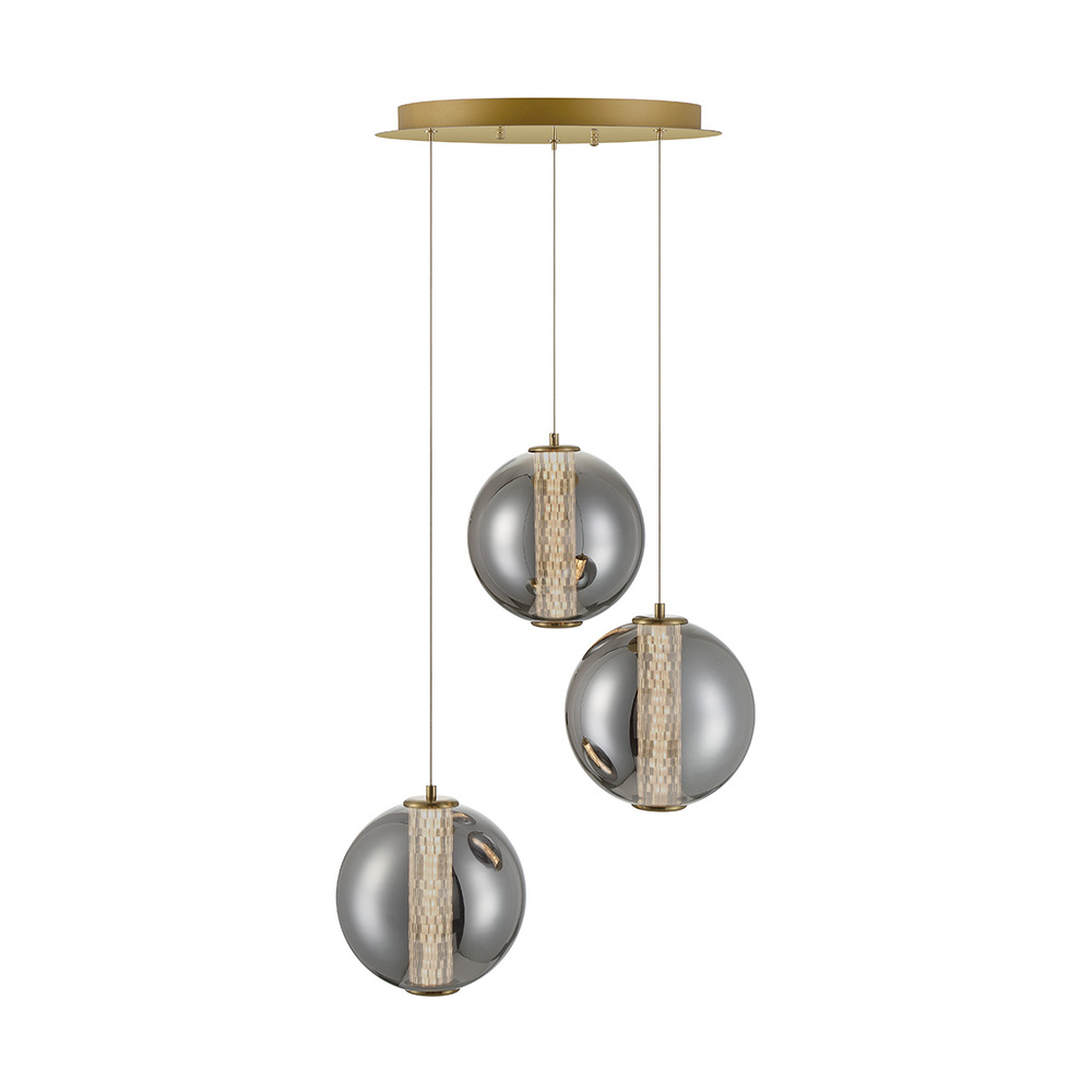 Atomo 3 Light Pendant in Gold