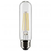 Satco Products Inc. S21351 - 8 Watt T10 LED; Clear; Medium base; 90 CRI; 3000K; 120 Volt