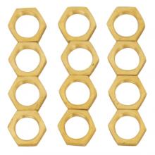 Satco Products Inc. S70/172 - 12 Brass 1/8 IPS Locknuts