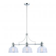 Vaxcel International H0221 - Beloit 3L Linear Chandelier Satin Nickel