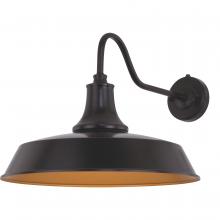 Vaxcel International T0572 - Dorado 18 in. W Outdoor Wall Light Dark Bronze with Light Gold