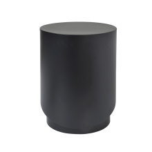 Renwil TAX401 - Domus Indoor Iron Sheet Indoor/Outdoor Side Table, Matte Black