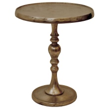 Renwil TA033 - Romina Indoor Aluminum Table, Antique Brass