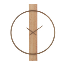 Renwil CL257 - Pollux Indoor Iron Wall Clock, Antique Brushed Brass