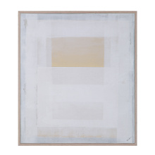 Renwil OL2164 - Morgen 35" Wide Canvas Art with Wood Frame, Cream