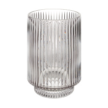 Renwil VAS287 - Amiens Indoor Mouth Blown Glass Glass Vase, Grey Fluted