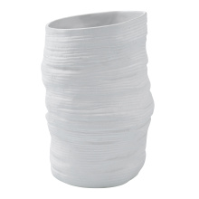 Renwil VAS272 - Azures Indoor Ceramic Stoneware Planter, Textured Matte Off-White