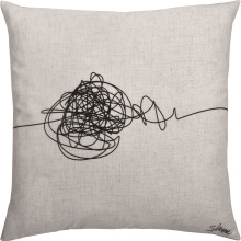 Renwil PWFL1297 - Knot 22 x 22 Indoor Pillow, Black