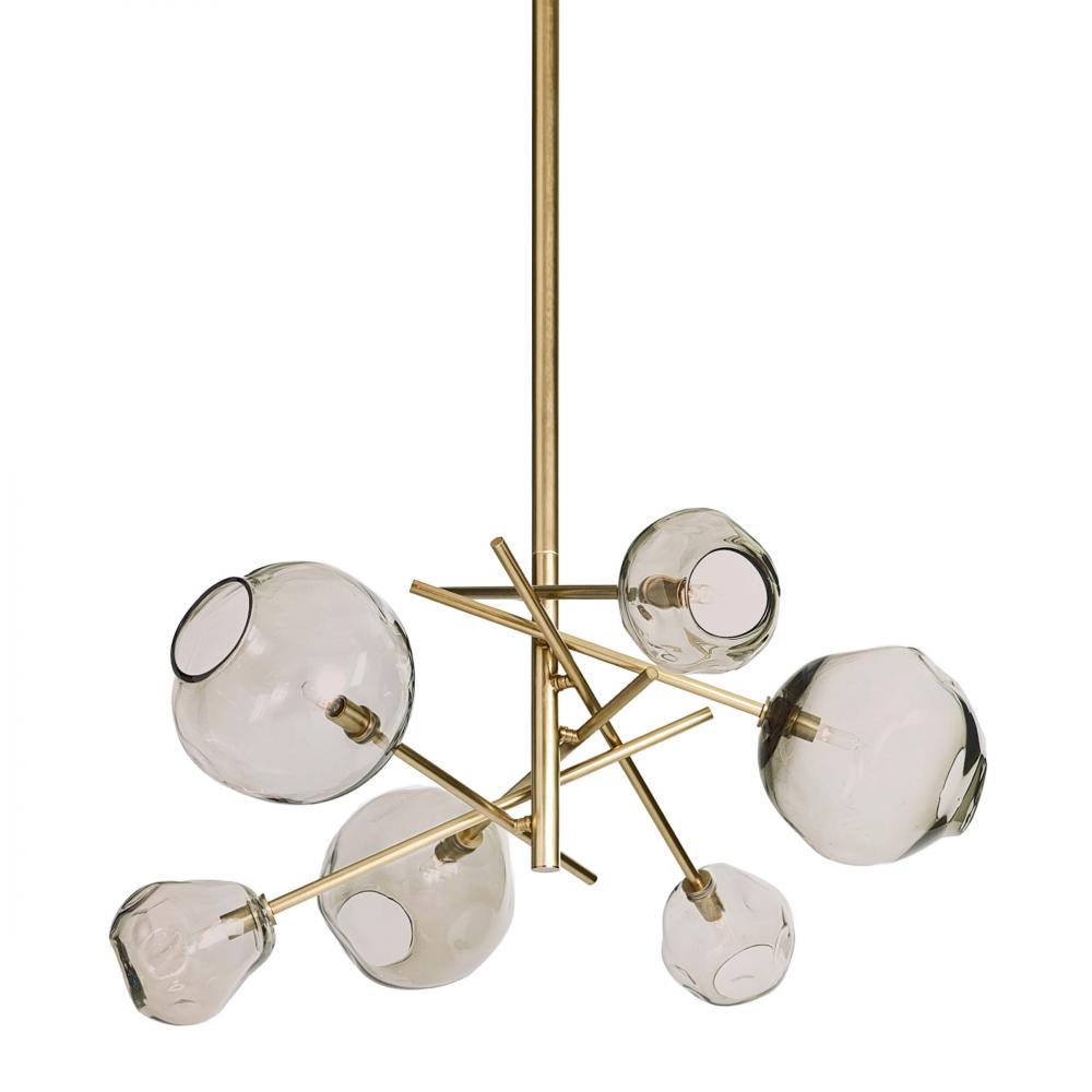 Regina Andrew Molten Chandelier With Smoke Glass