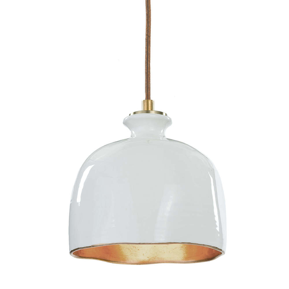 Regina Andrew Bianca Ceramic Pendant (Gloss Whit