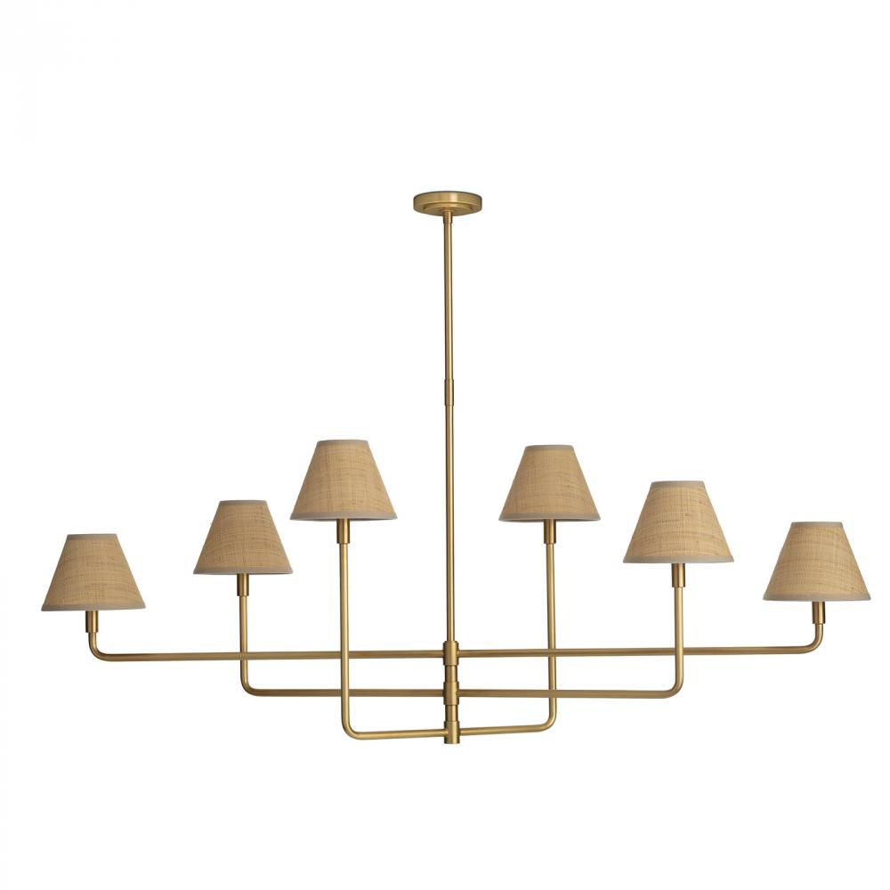 Regina Andrew Polly Metal Chandelier (Natural Br