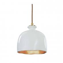 Regina Andrew 16-1103 - Regina Andrew Bianca Ceramic Pendant (Gloss White and Gold)